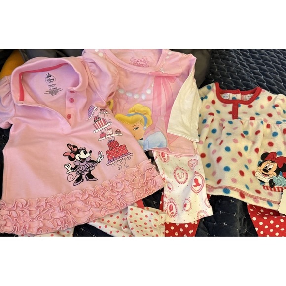 Disney Clothing 18 Mos Minnie Mouse Long Sleeve Disney Store Fleece Dots - Picture 3 of 15